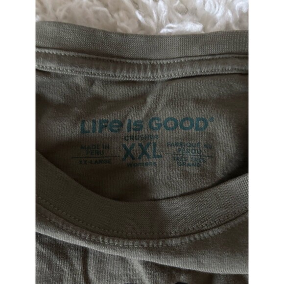 Lot of 4 LIFE iS GOOD TShirts M’s XXL Happy Hour Keep It Simple, W’s XXL & Pouch - Picture 8 of 13